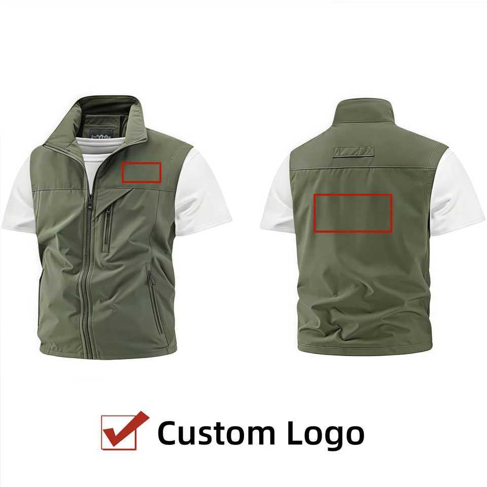 Colors 13 Men's Multi-Pocket Vests Function Vest 6XL Large Size Outdoor Photography Loose Work Clothes Custom Store VestW261017