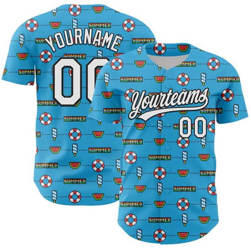 T-Shirts Men's Casual Shirts Men's Customizable Team Name Number Baseball Viral Tropical Palm Shirts For Man Soft Breathable Baseball Shir