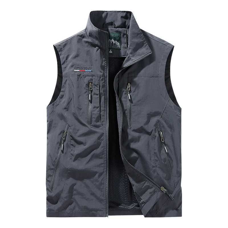 Men's Men's VEST Men's VESTs Summer Windproof Workwear Motorcycle VEST Men's Multi PoCKet Workwear Fishing SuitW261017