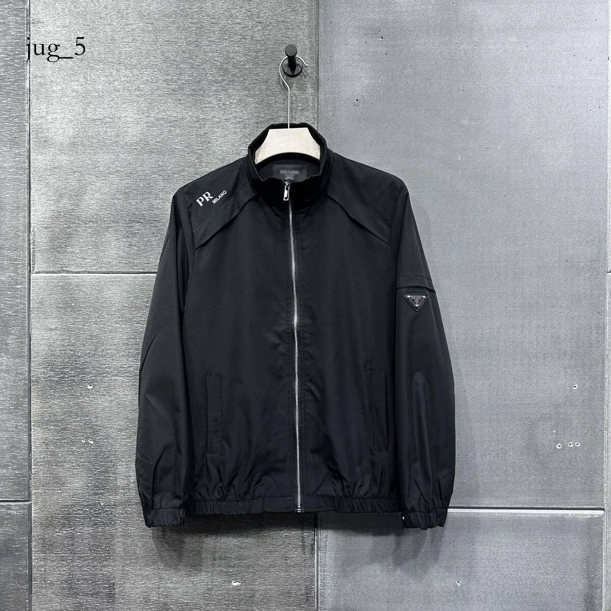 Triangle Designer New Spring/Autumn Men's Stand Triangle Collar Jacket Trendy Couple's Coat Versatile Casual Outerwear pradmen jacket 680
