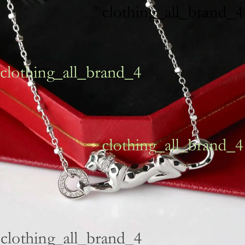 Nail Desginer Leopard With Gold Plated Love Men Women Pendant Necklaces Luxury Jewelry Carteied Necklace B2c