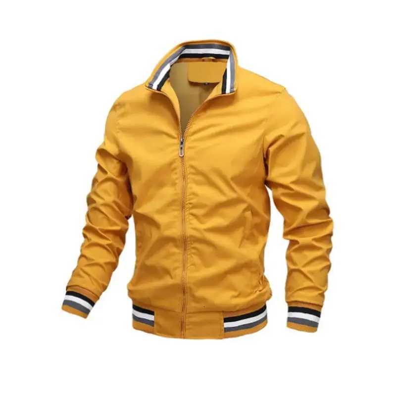 Jackets Men Windbreaker Jacket Men's White Casual Jacket Fashion Men Outdoor Waterproof Sports Coat Spring Summer Bomber Jacket Men ClothingW26