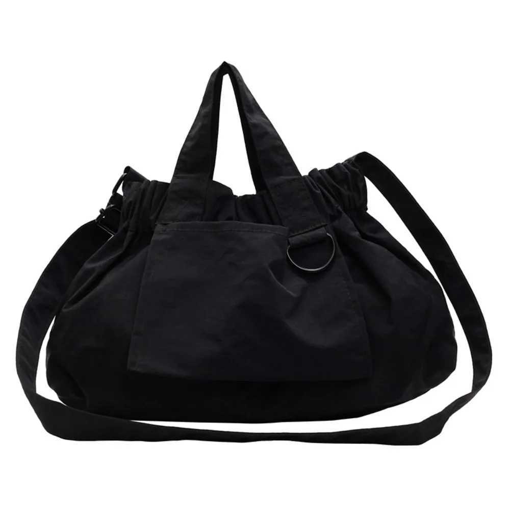 Shoulder Bags Harajuku Nylon Cloth Shoulder Bag Large Capacity Bundle Pocket Women Messenger Bag Ins Version Handbag Nylon Crossbody Bag H261016