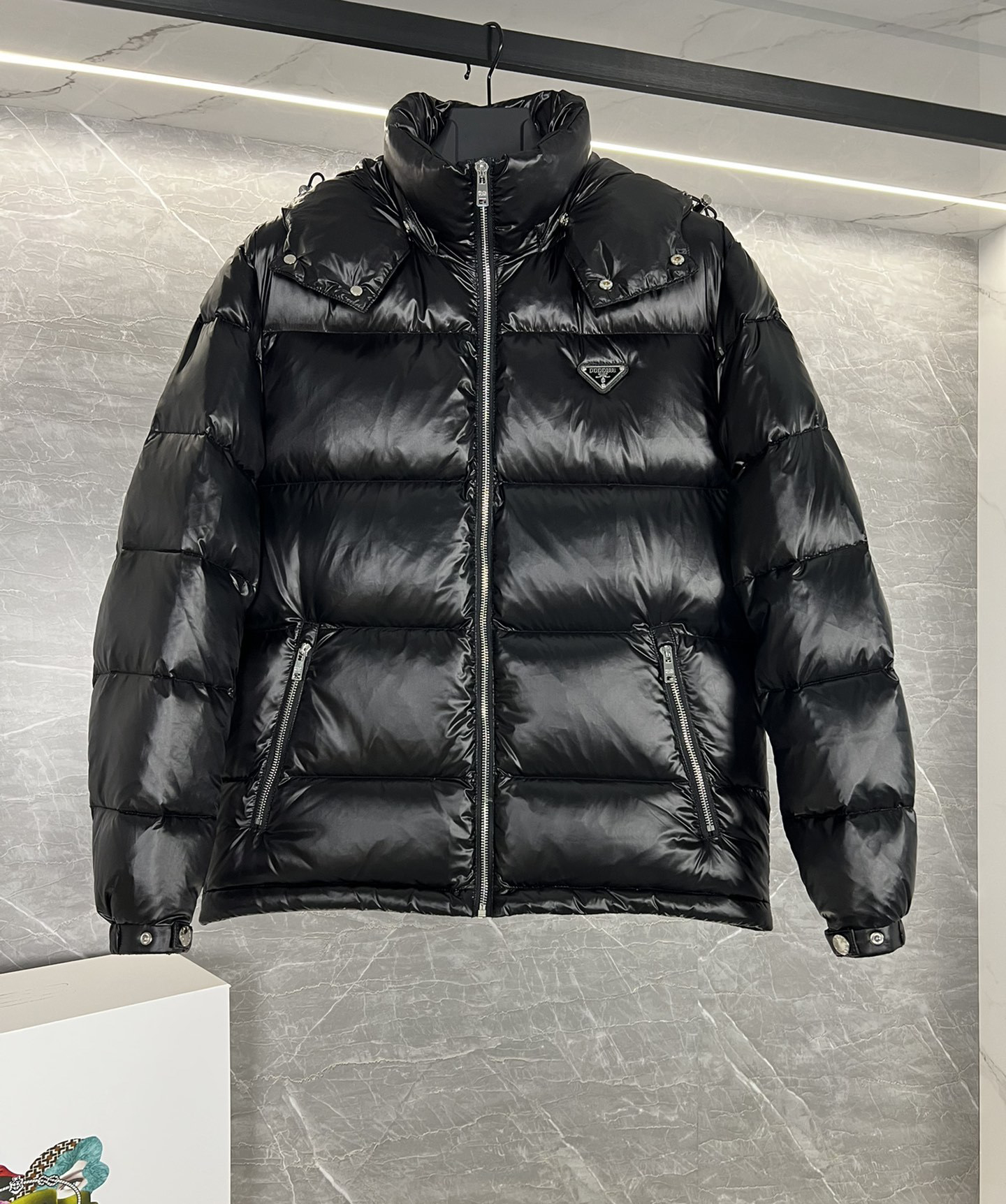DUYOU Mens Puffer Jacket Down Jacket Unisex Puffer Coat Designer Jackets Warm Parka White duck down filling Winter Thick Fluffy Outerwear with Hood