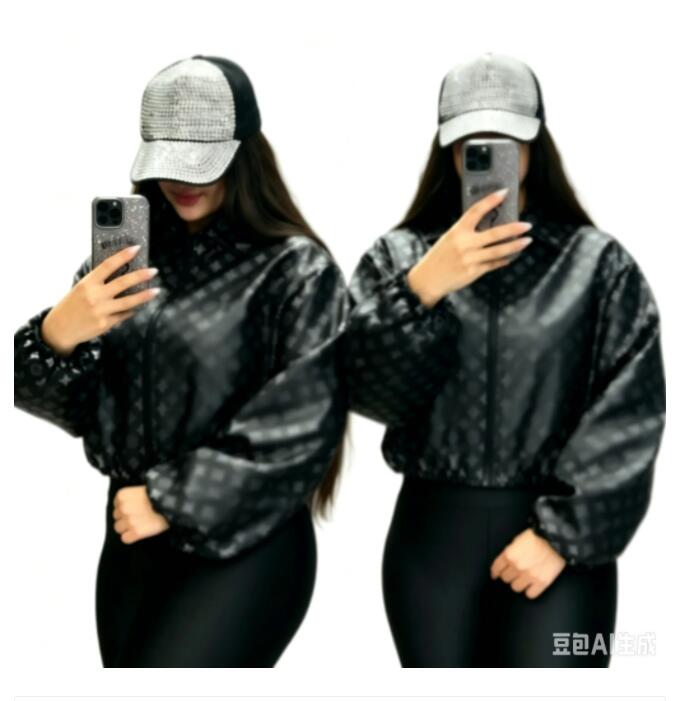 womens leather jacket new Waterproof Windbreaker jacket Logo Luxury Oversized designer jackets Brand lapel Clothes women's coat