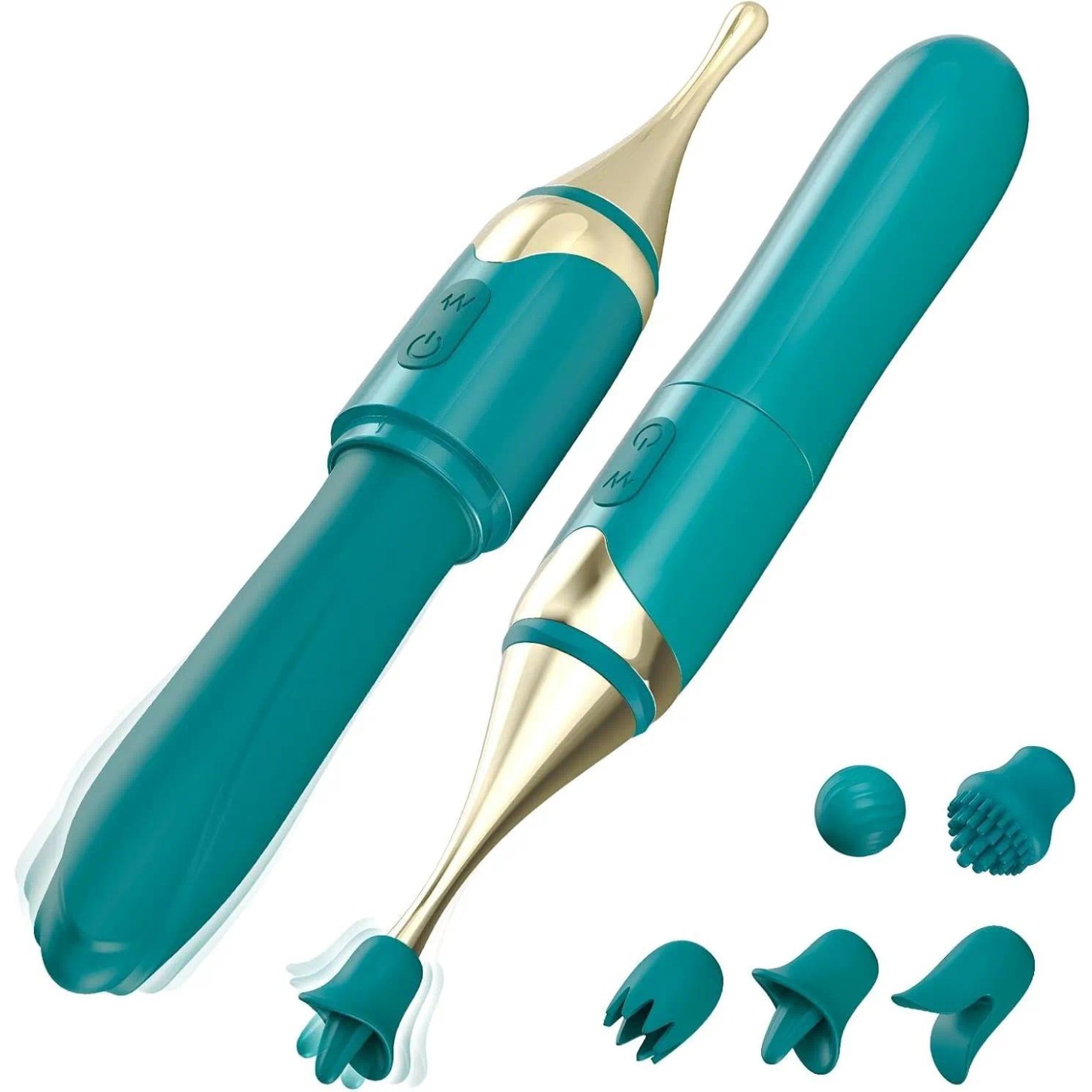 2 in 1 Vibrator Wand G Spot Vibrators with 10 Modes for Precision High Frequency Clitoral Stimulator, Female Sex Toys Vibrater Sex Wand Green needoh