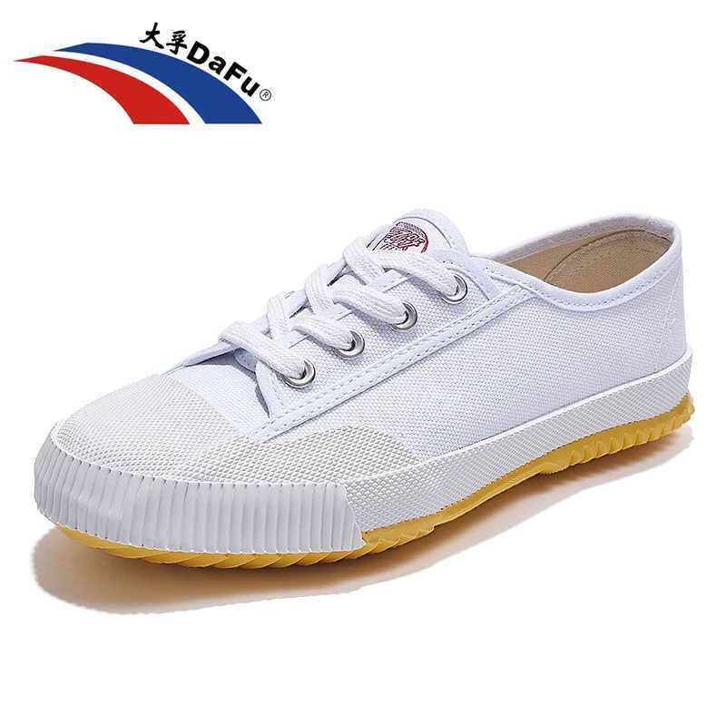 Casual Shoes Dafu All White Shoes Classic style Martial arts Men Women Sneakers H261016