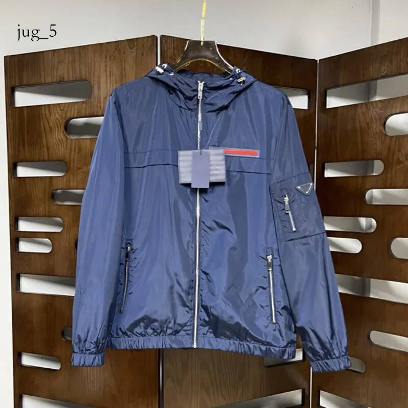 pradmen jacket Brand Triangle Logo Hoodies Simple Jacket Men Women Windbreaker Coat Spring Sports Autumn Slim Sweatshirt Fit Casual Youth Windproof