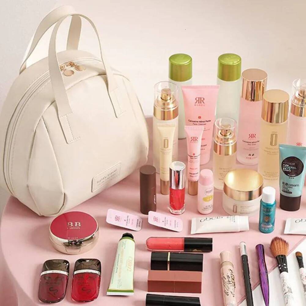 Cosmetic Bag Cosmetic Bag New Large Capacity Shell beauty pouch Shaped Waterproof Handheld Portable Toiletry Makeup Brush And Beauty Pouch Storage M