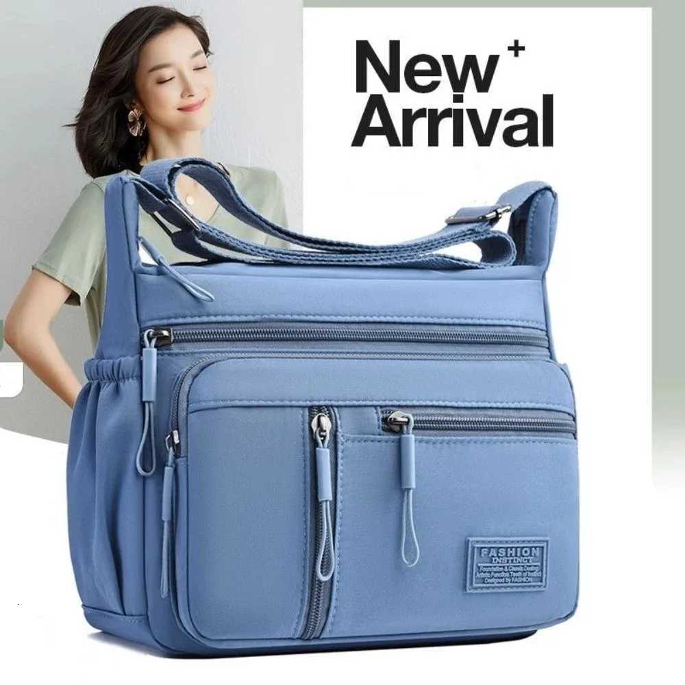Evening Bags High-Quality Multi-Pockets Crossbody Bag Nylon Waterproof Shoulder Bag Large Capacity Messenger Handbag Women H261016