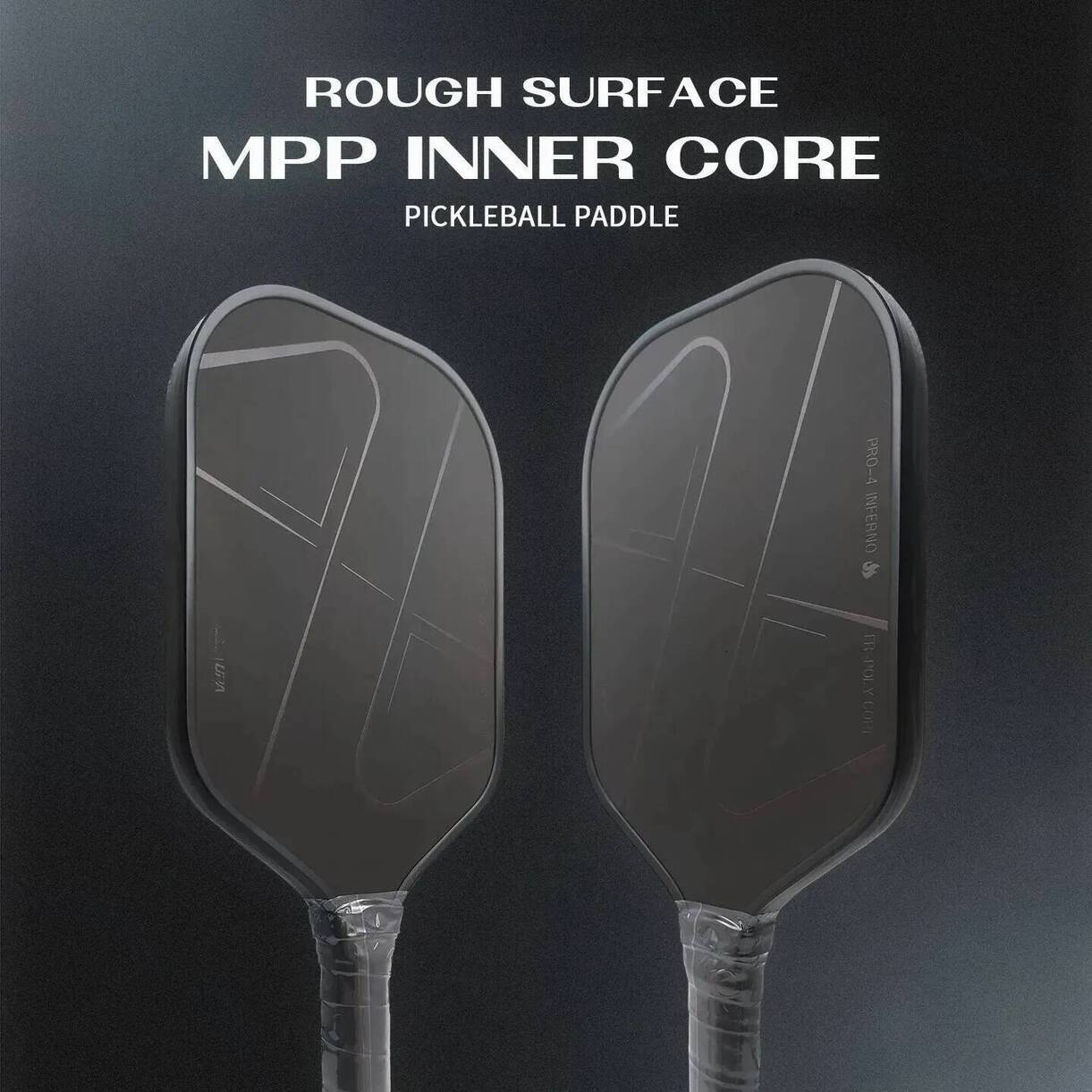 Multi-Piece Tennis Racket Matching Kits Pro4 Hellfire Carbon Fiber full graphite professional tournament racquets * Pickleball Paddle Same Style As