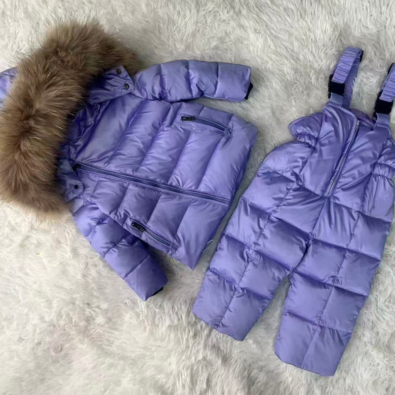 Designer kids down jacket children's clothing set baby winter warm down jacket boy's thick sportswear girl's clothing children's