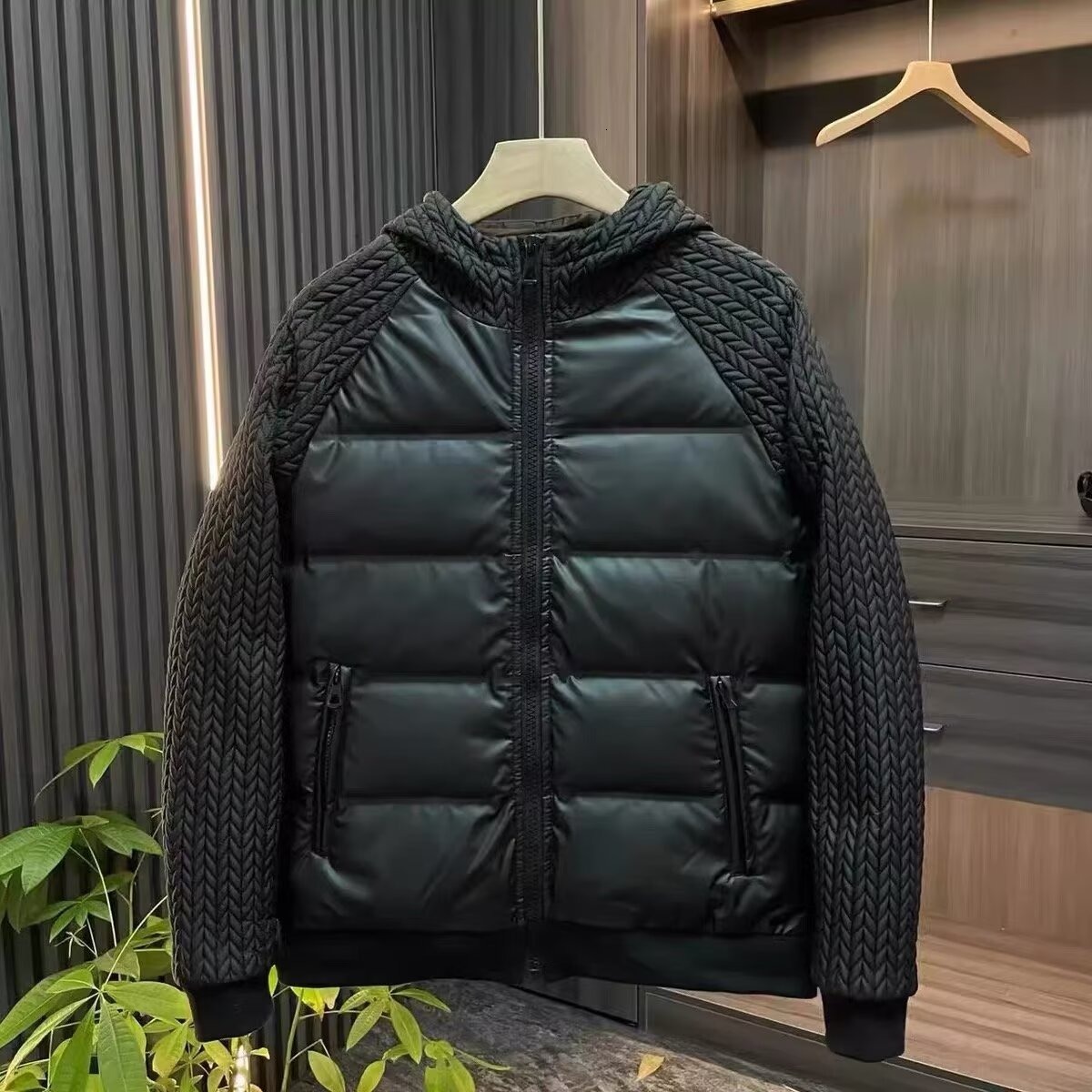 New Arrival Casual Mens Winter Trendy Hooded Suit Couple Cotton-padded Jackets And Coats Cardigan For Men