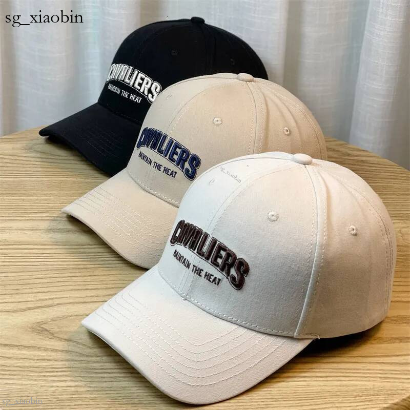 Large Head Circumference Curved Brim Letter Embroidery Hard Top Face Slimming Duckbill Sports Casual Outdoor Sunshade Baseball Cap Korean Style H