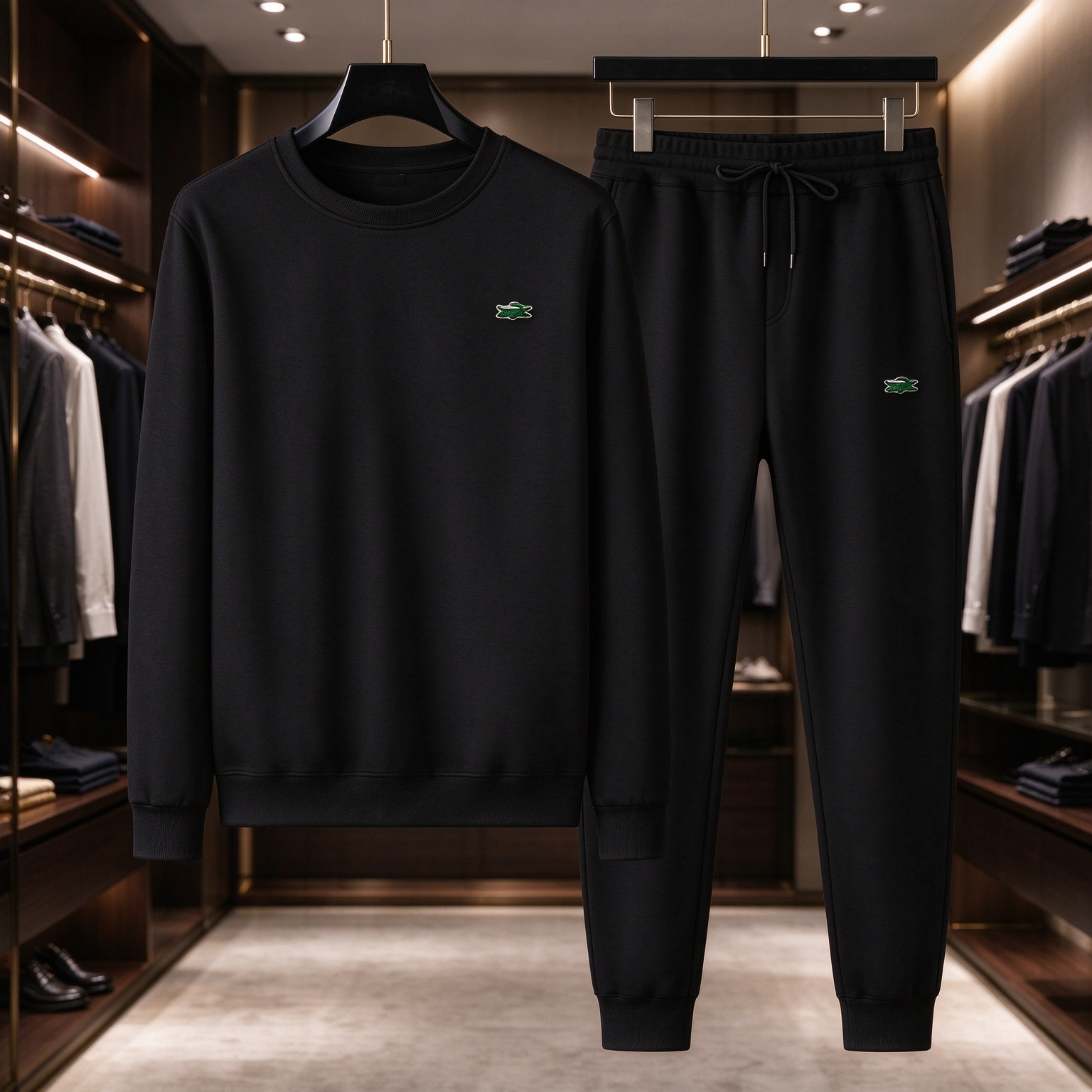 Unisex Letter Printed High-Street Style Mens & Women's Tracksuit with Loosely Fitted Sports Pants