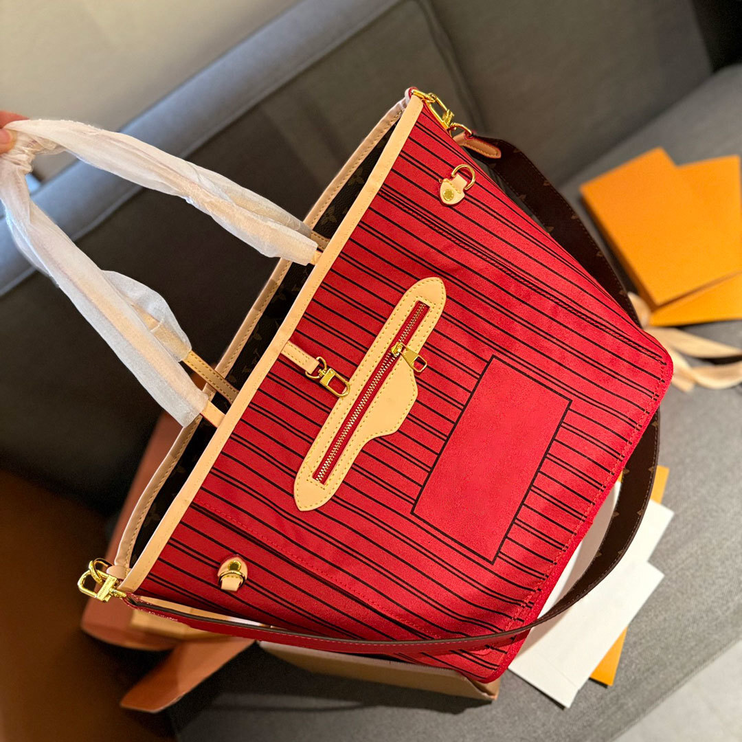 Designer Handbag Women Fashion Shoulder Bags Letter Old Flower Commuter Tote Bag Men Woman Trend Large Capacity Shopping Bag High Quality