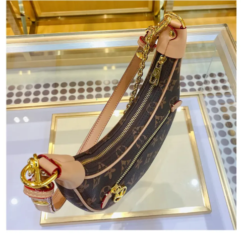 top Loop bag croissant bags shoulder hobo designer purse m81098 cosmetic half-moon baguette underarm handbag crossbody metal chain collection A10