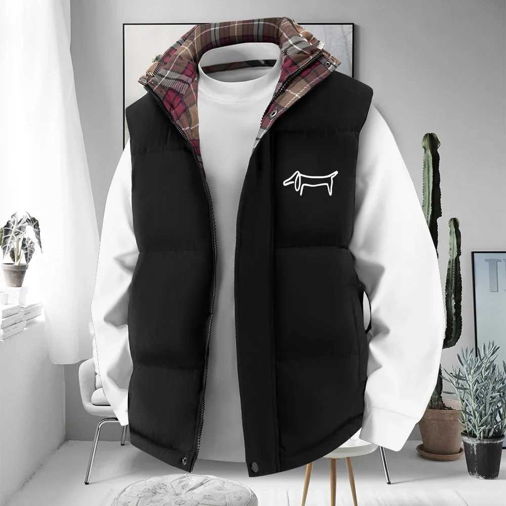 Vest Men's Vests Windproof Men Vest Men Jacket Sleeveless Vest Winter Jacket Casual Coat Men Down Cotton Warm Thicken Waistcoat Thick GiletW261