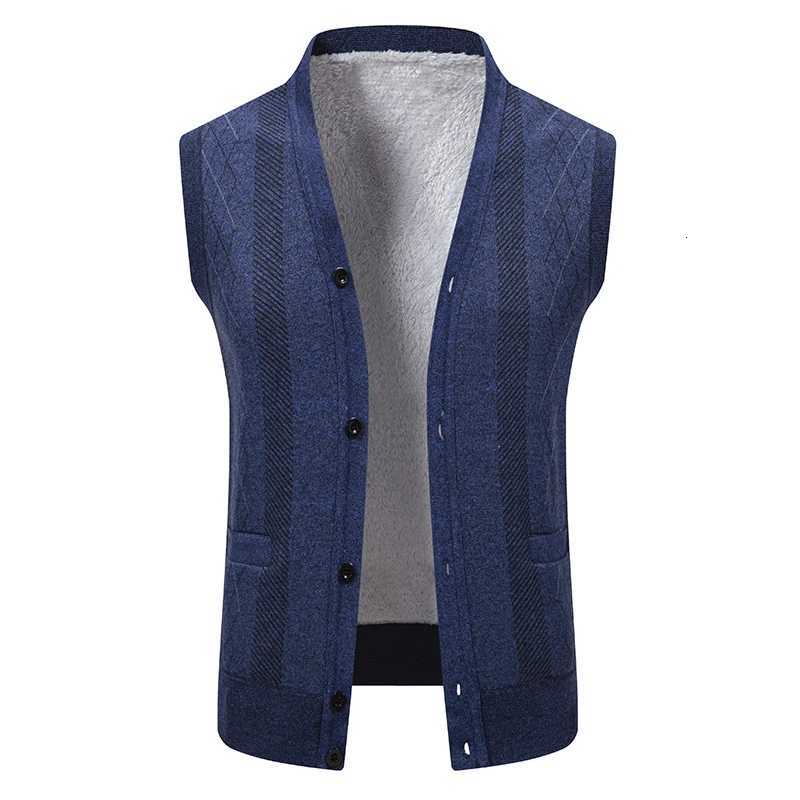 Cardigan Men's Vests Mens Sleeveless Knit Sweater Vest V Neck Button Down Cardigan Sweaters Knitted Dad's Argyle Vest with PocketW261017