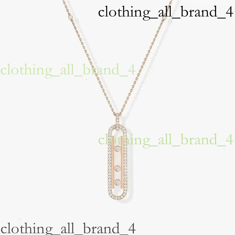 Designer Jewelry High Version Three Diamond Sliding Necklace Fashionable And Personalized Hollow Dynamic Full Pendant Collar Chain Bracelet Gold 202