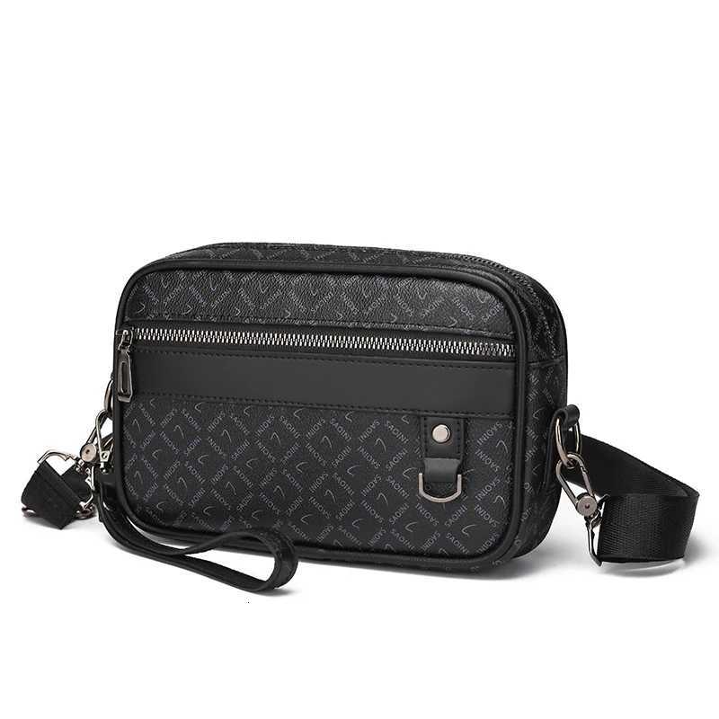 Shoulder Bags Business Men's Bag High Quality Soft PU Leather Man's Handbag Shoulder Bag Multi-Functional Men Clutch Bag With Waist Strap