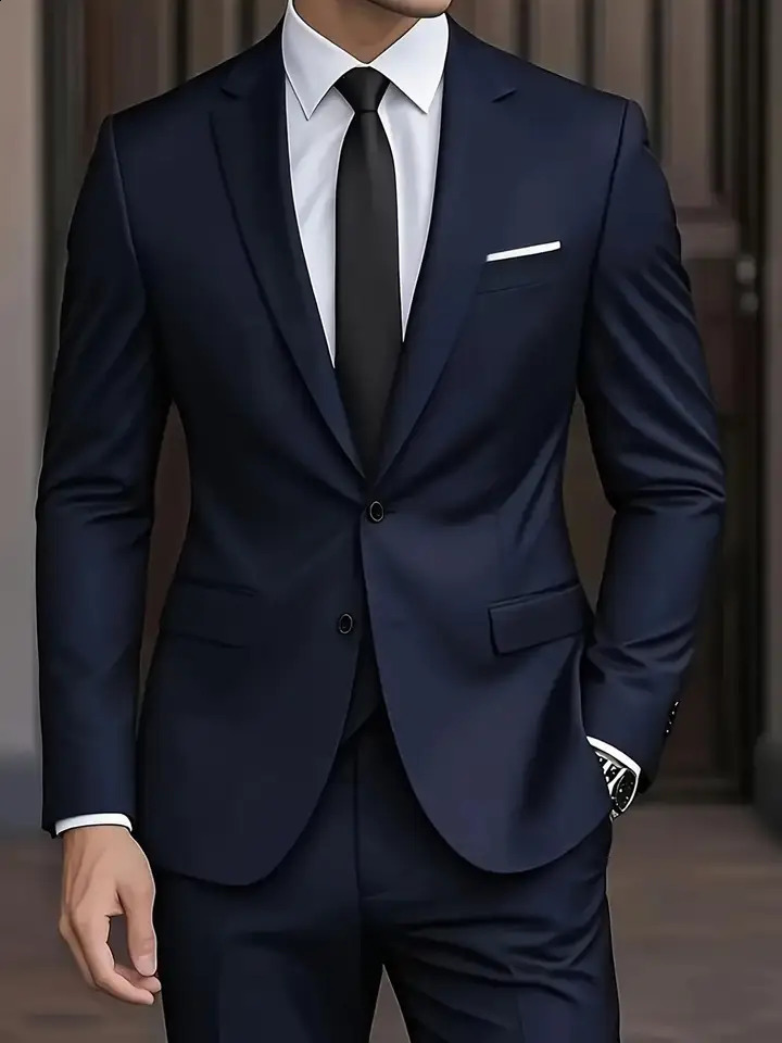 Mens Burgundy 2Piece Suit Set Blazer Trousers Only No Vest Included Slim Fit Formal Business Wedding Party Jacket Pants 261017
