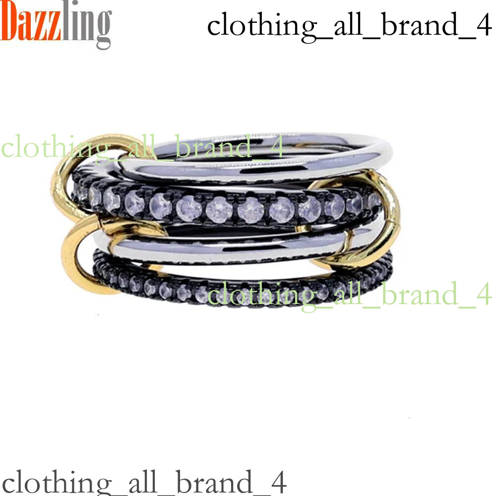 Designer Spinelli Kilcollin New Creative Zircon Stacked Four-Ring Set Finger For Women Fashion Inlaid Diamond Ring Internet Celebrity Accessory 171