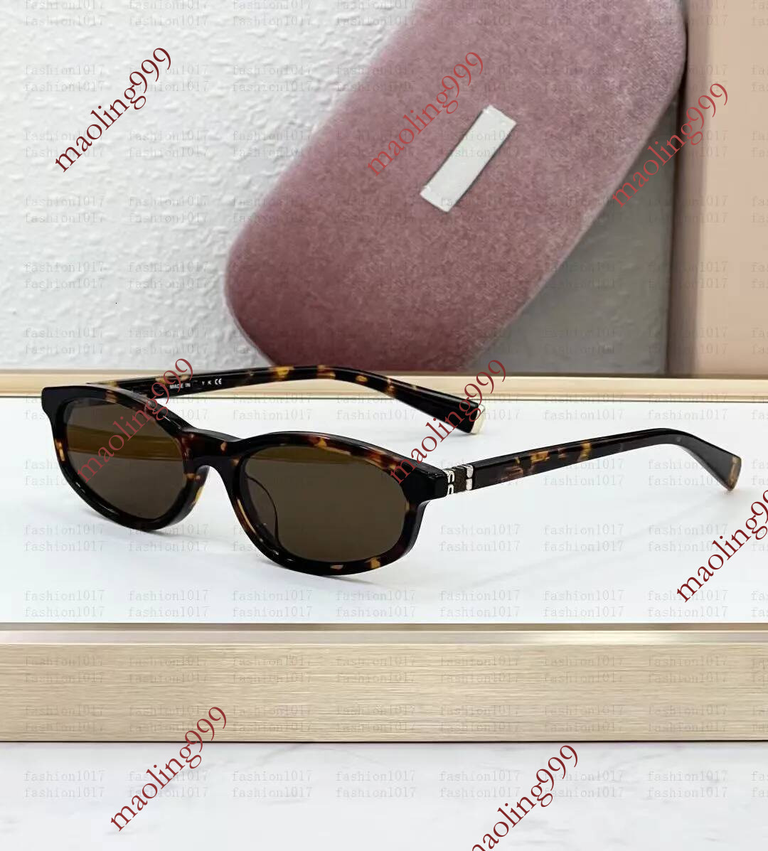 Top Quality SMU06s Women Men Square luxury designer sunglasses Retro fashion UV400 glasses full frame decorated with sign Pink box