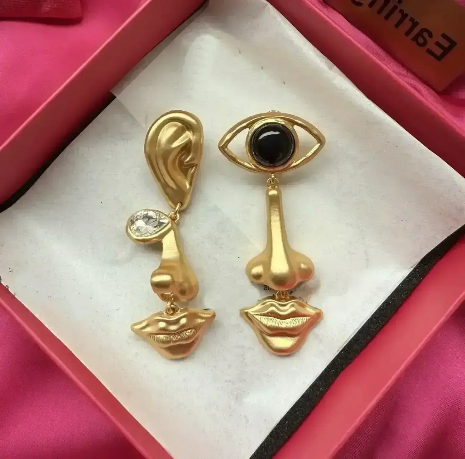 lry Women Suspended Dangle Drop Long Hanging Earrings & Ear Ornaments New Designed Devil's Eye Asymmetric Earring In Gilded Bra