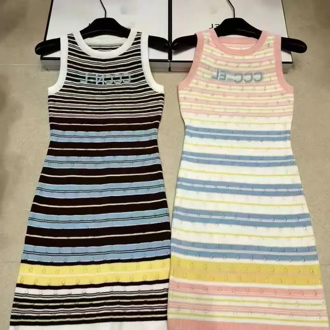 Women Casual Dress Women Everyday Casual Dress Designer French Style Knitted Hollow Tank Everyday Top For In Summer Beautiful And Slimming Spicy Gir