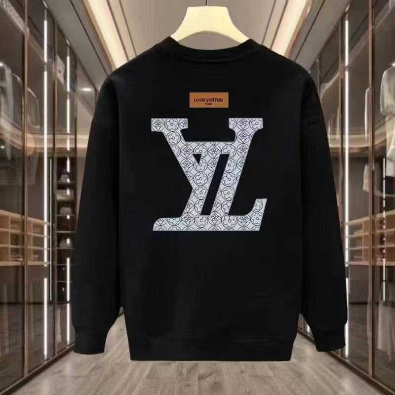 Mens Fashion Big Back Graphic Print Sweatshirt Soft Thick Fabric Round Neck Long Sleeve Pullover Stylish Daily Streetwear Tops For Male