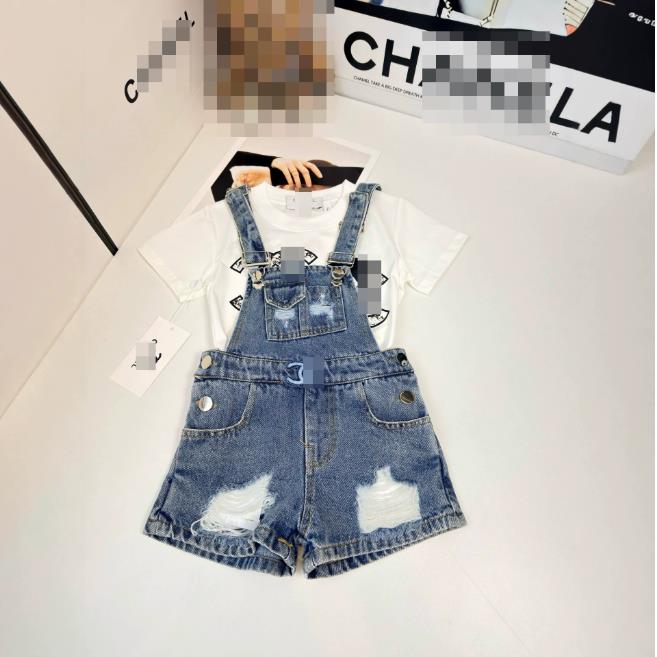 Summer Kids Designer Clothes Cute Two Piece Skirt Set Baby Girls Children Clothing Dresses Sets Short Sleeve Pullover T-shirt Pleated Cake Dress P82