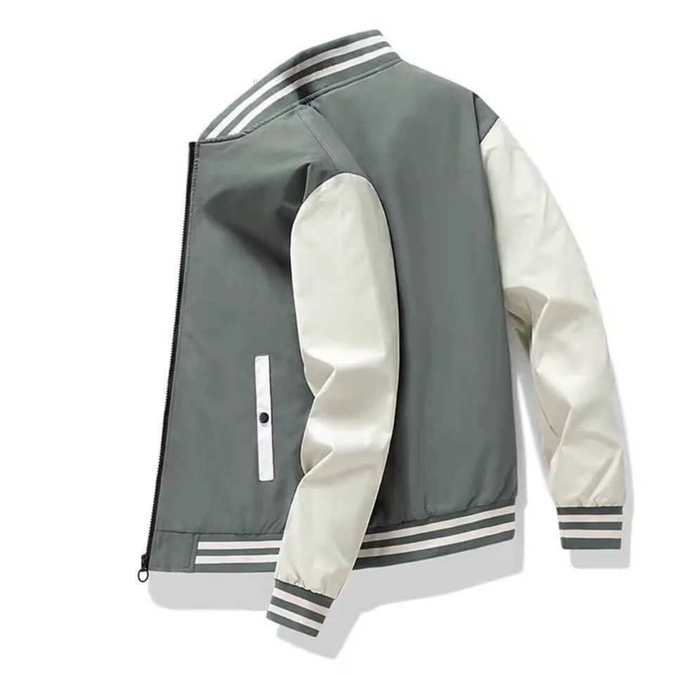 and Spring Men's Autumn Jackets Fashion Men's Jacket Color Contrasting Casual Baseball Men's Jacket Clothing New Chaquetas Baseball J