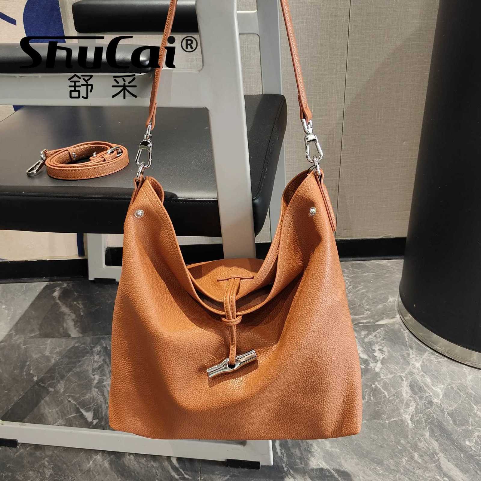 Evening Bags Genuine Grade Cow Leather Women's Korean Fashion Bucket Bag Ladies Soft Cowhide Underarm Bag Shoulder Crossbody Bags Female Tote H