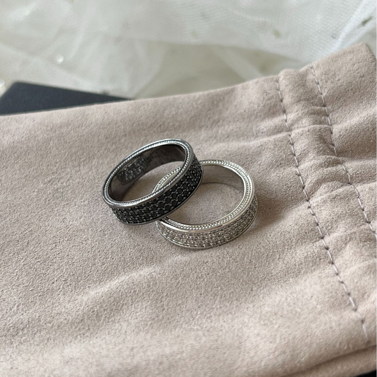 Dy Cable Jewelry Ring Designer Davidjersey Yurmannn Ring For Women Wedding Ring D Y Unisex Ring Inlaid With Black Diamonds DR29