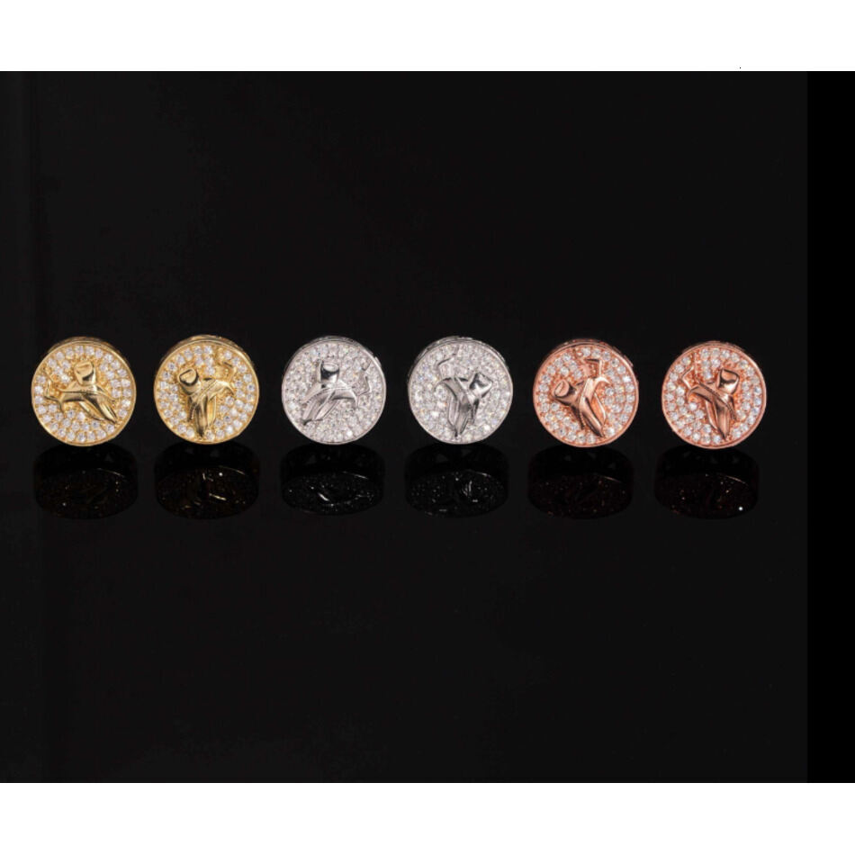 2026 New 925 Sterling Silver Screw Back Stud Hip Hop Jewelry Custom perfume Moissanite cologne Earrings For Men Women Designer V1