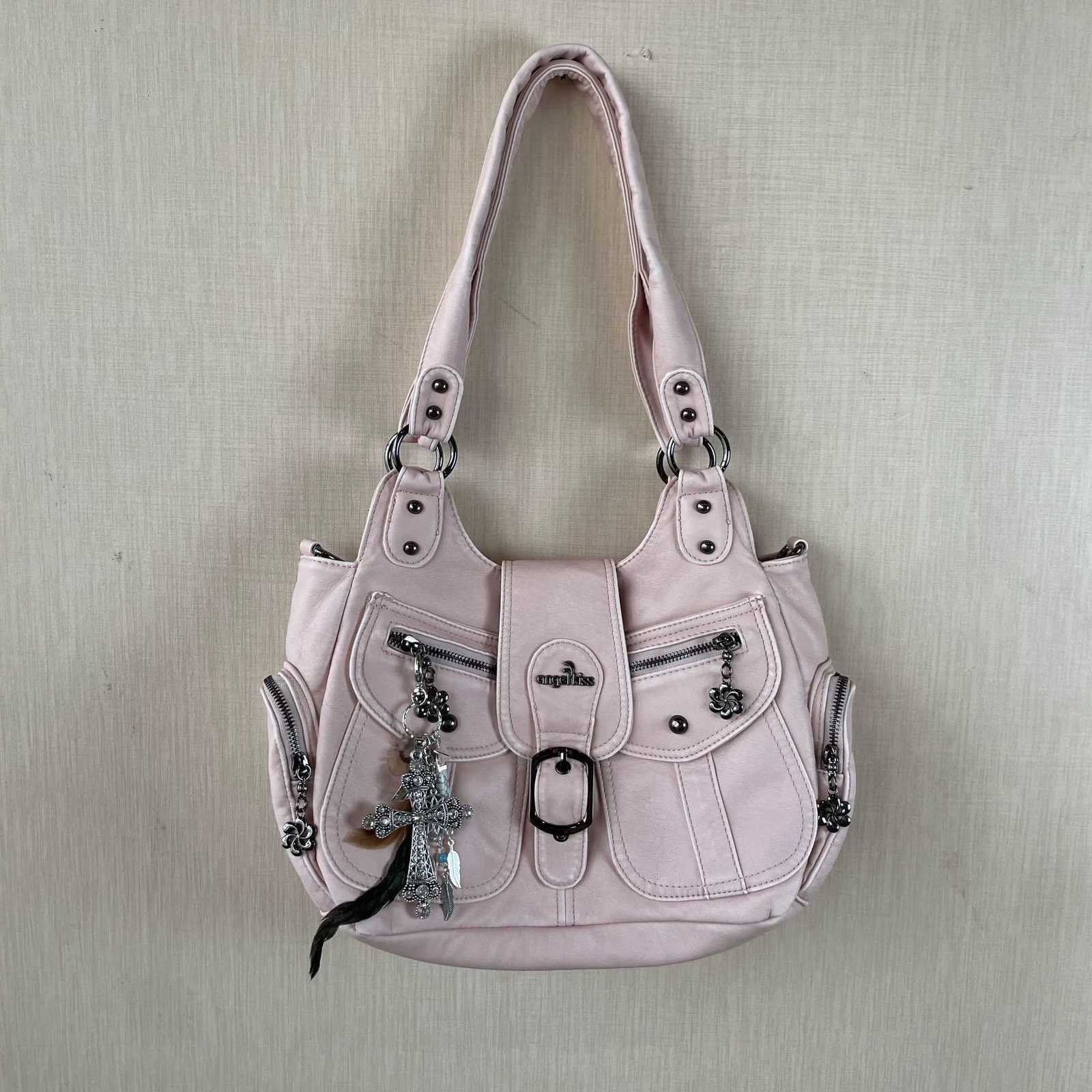 Evening Bags Angle Kiss Vintage y2k Crossbody Bag Women Multi Pocket Shoulder Bags Large Capacity Purses Handbags H261016