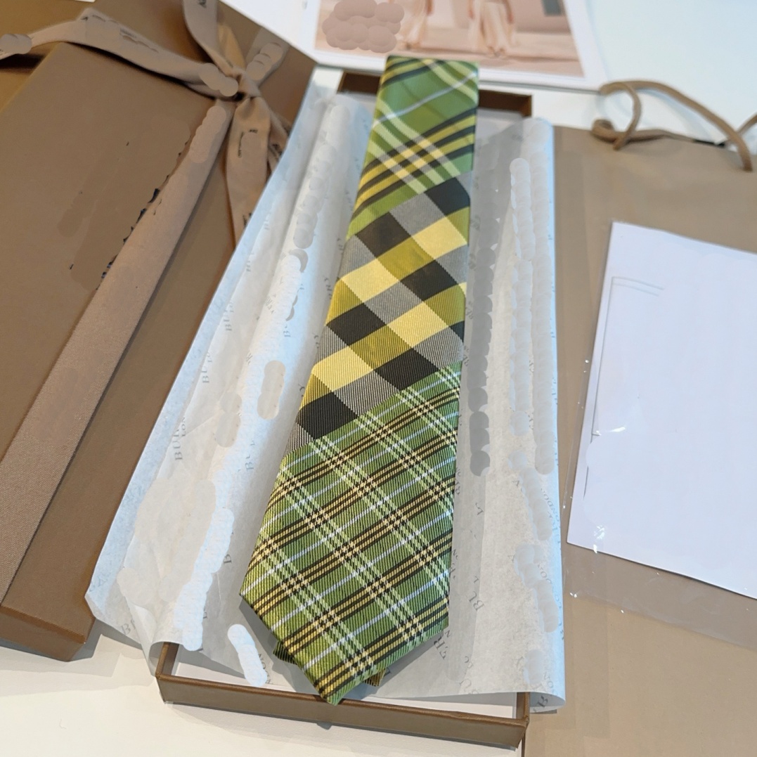 YYBB 2026 Men's Designer Silk Tie - Black Checkered Jacquard Knitted, Letter Embellishment & H-shaped Style, Ideal for Business Party Wedding 2