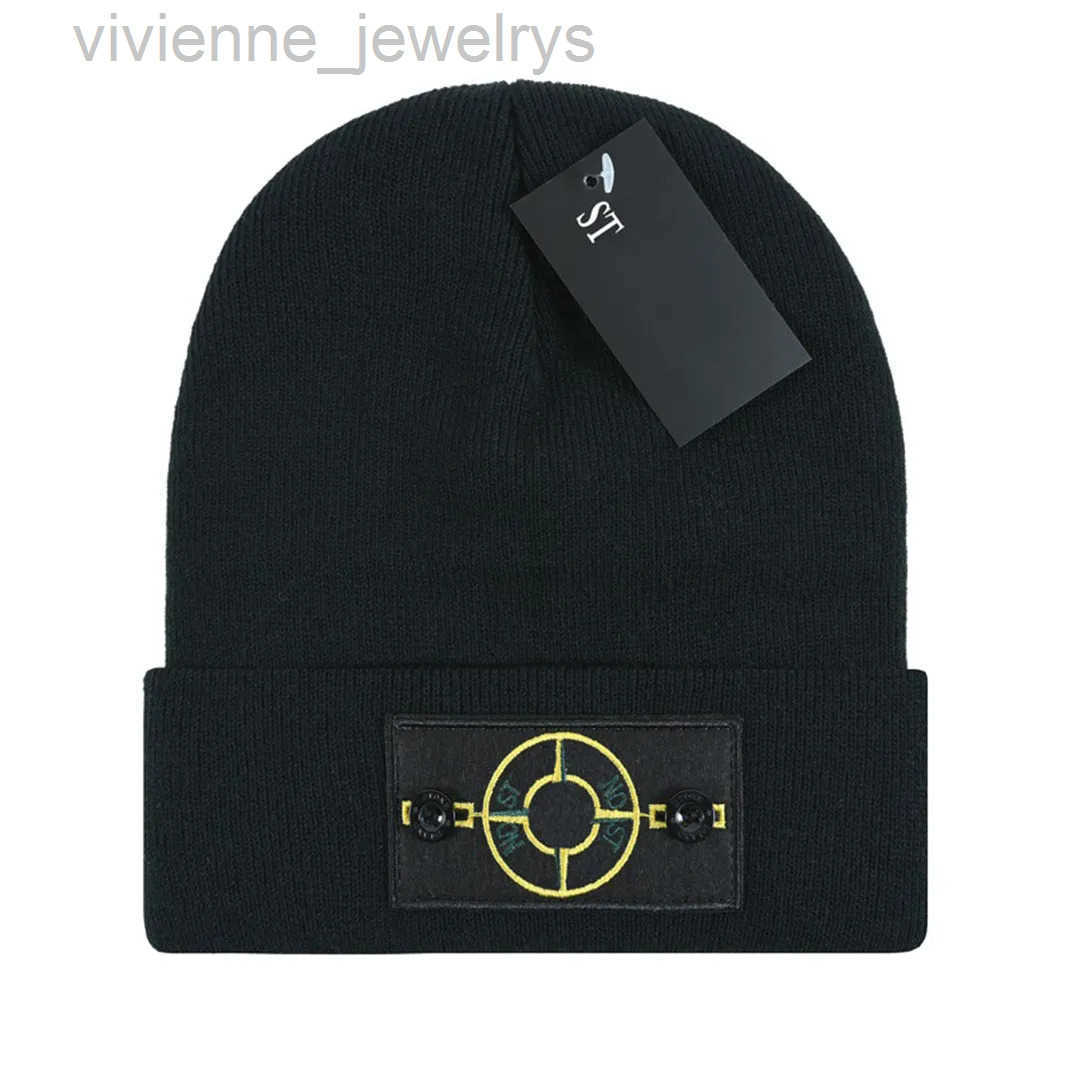 New Winter Knitted ISLANDBeanie men and women casual hats high-quality Knit Warm Beanies Hats Female Bonnet STONE Beanie Caps