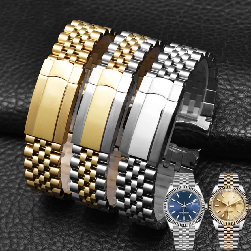 Luxury Watch Bands Size 13mm 17mm 19mm 20mm 21mm Bracelet For 36mm 41mm Designer Watch Stainless Steel Strap With Logo For Fashion Accessories No Wa