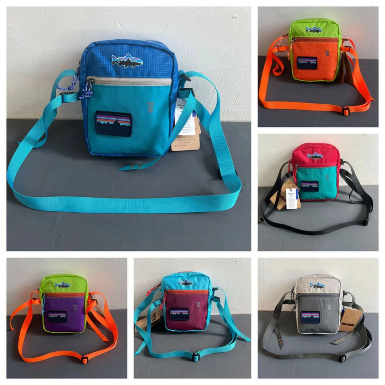 * * Sports Bag Outdoor Sports Designer Brand New Crossbody Small Square sports backpack Trend Color Collision Hundred Fitness Hiking Ba