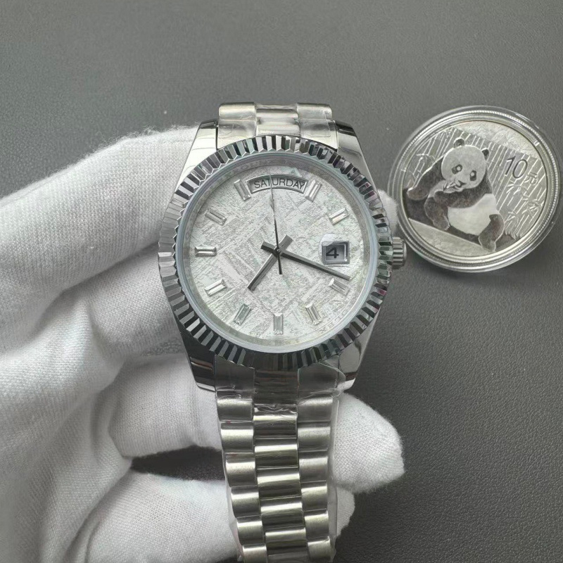 High quality Unisex Luxury Vintage Automatic Mechanical watches Date Dial - 40mm Designer Stainless Steel Strap Wristwatches
