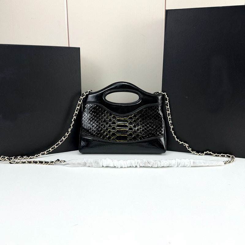 Designer Bag Luxury 31 Snake Skin Gradient Pattern Multi Color Handbag 21cm Classic Metal Chain Shoulder Bag for Daily Evening Use Birthday Gift for