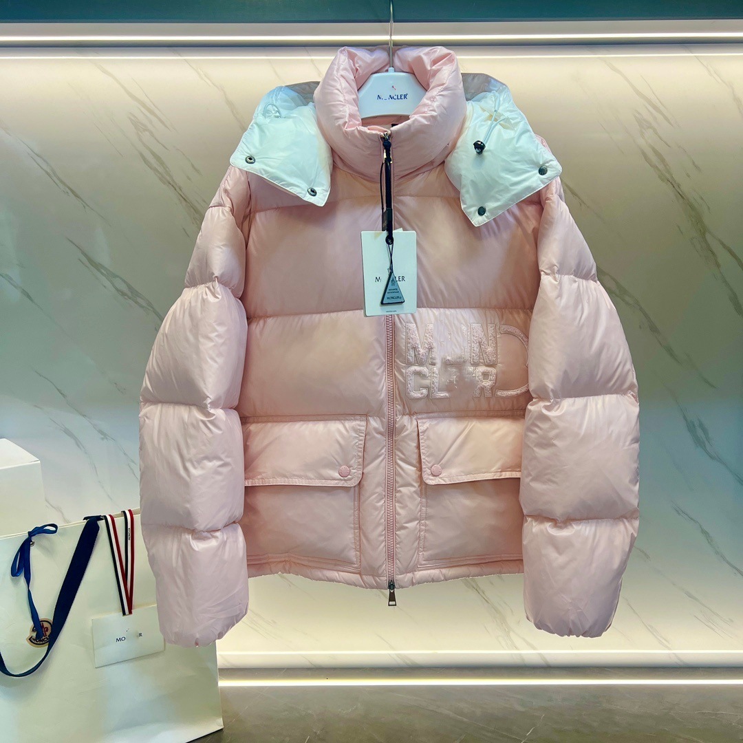 Women Designer Thickened Warm Mo Down Jacket Casual Outdoor Lightweight Zipper Coat Luxury White Duck Down Winter Hooded Puffer Outerwear Windproof