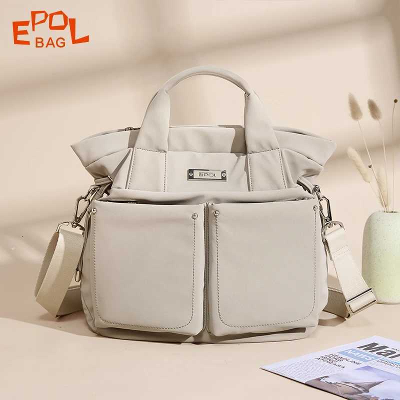 Evening Bags EPOL Small Tote Bag 2026 Travel Fashion Women's Handbags Casual Waterproof Large Capacity Multiple Pockets Shoulder Bags 6116-02 H