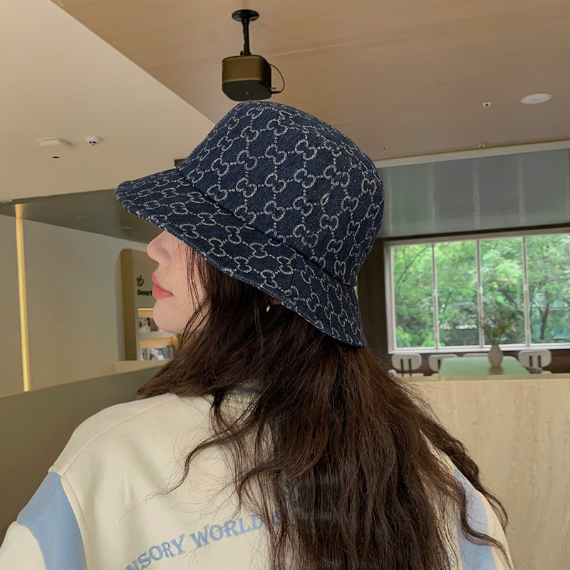 New Trendy Big Brand Fisherman Hat Summer Wide Brim Sunshade Sun Protection Hat Japanese Korean Style Fashion Letter Unisex Bucket Hat