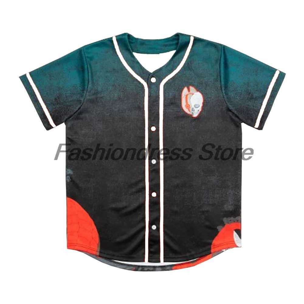 Wachi Men's T-Shirts Dabin Kai Hollow Baseball Music Festival 2026 Short Sleeve Button-Down Shirts Women Men Streetwear TopsW261017