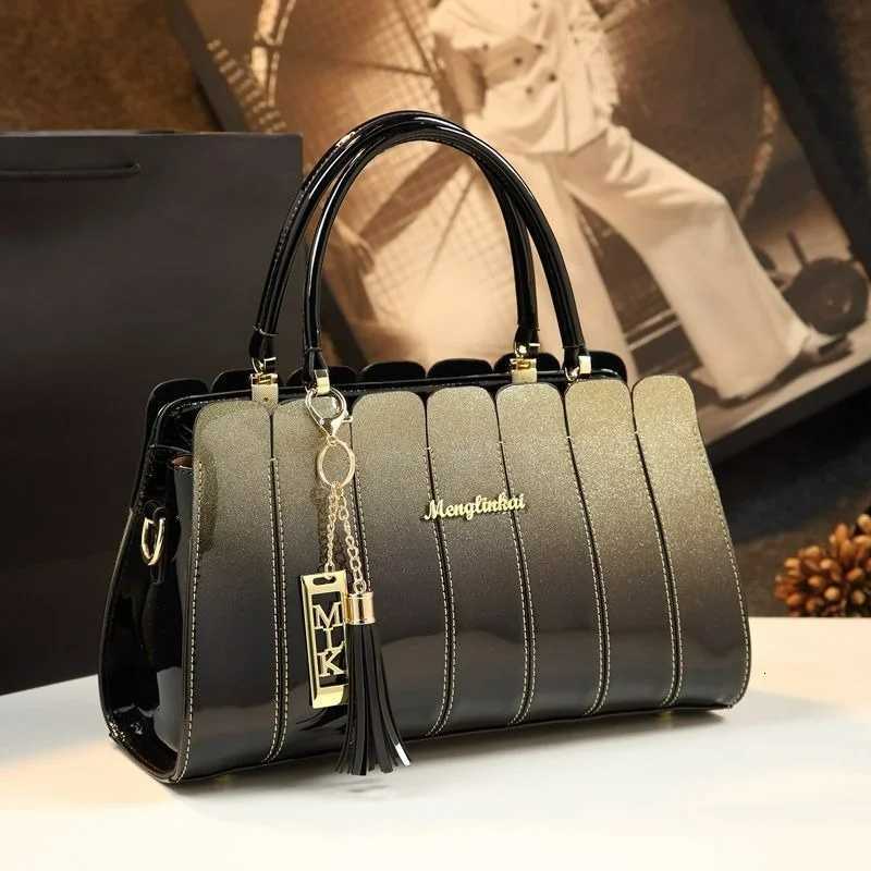 Evening Bags 2026 New Genuine Leather Pillow Handbag Women Splicing Design Tassel Pendant Crossbody Shoulder Bag H261016