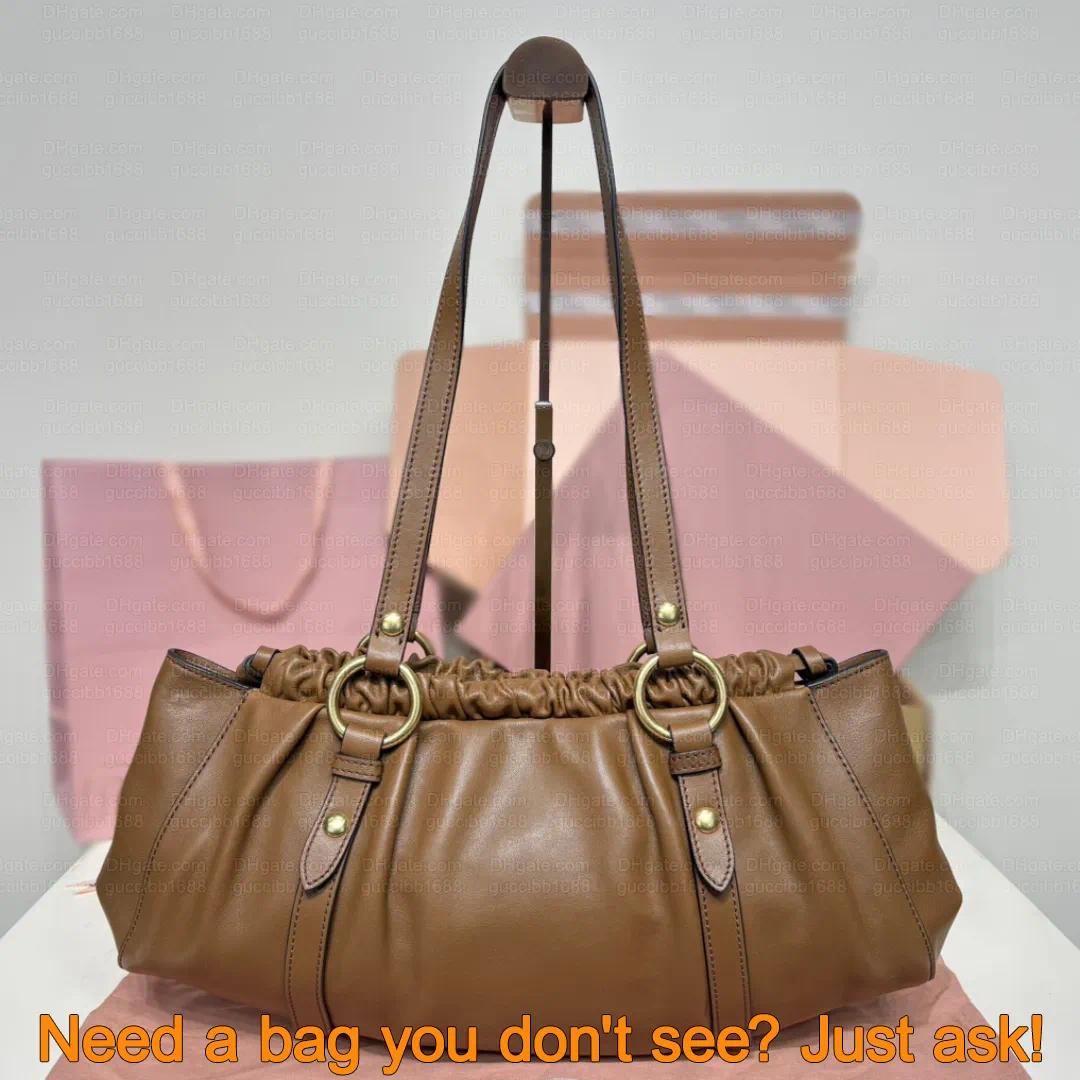 12A Definite Mirror Quality Designer Joie Hobo Vintage Handbag for Women 44cm Genuine Nappa Leather Shoulder Bags Brown Tote Bag Luxury Shopping Pur