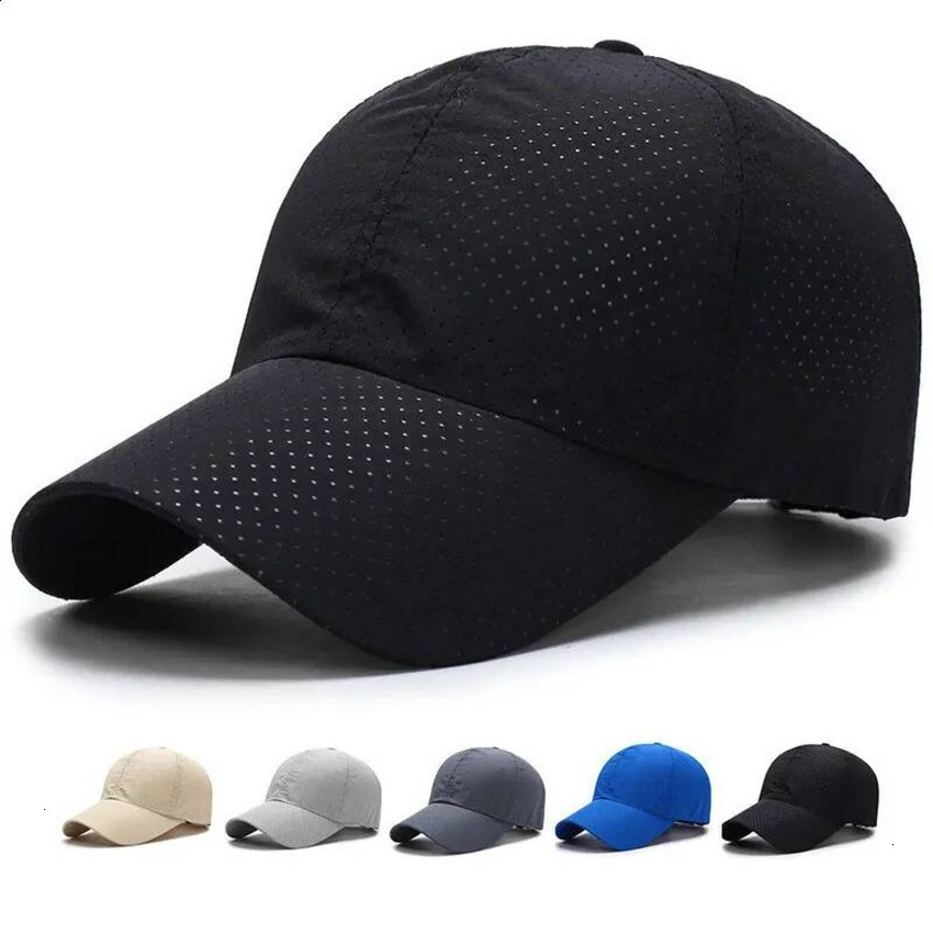 Ball Cap Breathable Baseball Cap Solid Thin Portable Quick Dry Sun Hat For Women Men Golf Caps Tennis Running duckbill Hiking Camping Baseball ss1
